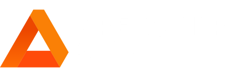 APEXCORP logo in orange triangular loop